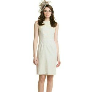 🌟Host Pick🌟 Josie Natori "Cam" Tan Embellished Sheath Dress with Beading